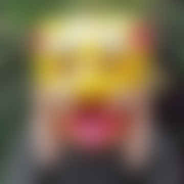 Máscara de Tigre de Papel Maché Indio 'amarillo'