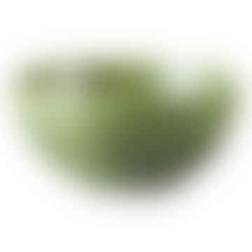Les émeraudes: Green biologique du bol en céramique (ensemble de 2)