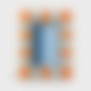 Cadre photo rectangulaire de vérification orange