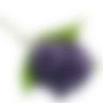 Set von 2 Faux Purple Ball Hortensie
