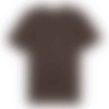 T -shirt in cotone egiziano - marrone maggiore