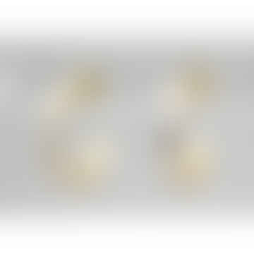 Emaille Star C -geformte Ohrringe