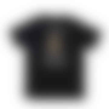 Schwarzes Werbevogel Taschen -T -Shirt