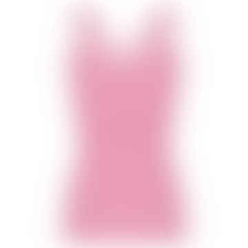 Bubblegum Pink Bio Top mit Spitze