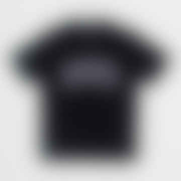 Camiseta de logotipo de Aitkin en negro y púrpura