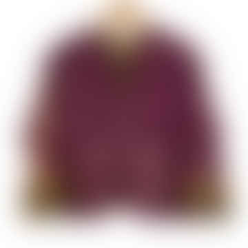 Jacket Cotton Kantha Reversable Vintage Violet Ikat