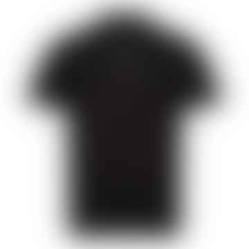 Poloshirt mit Reißverschluss - schwarz