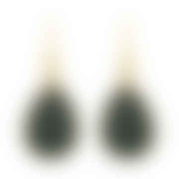 Boucles d'oreilles Ava Black Onyx