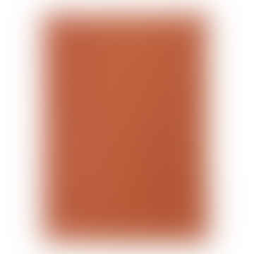 Paprika Red 'Metis' Check Line / Cotton Blend Tea Teael, 50 x 70 cm