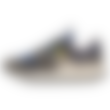 Grey Navy 2 Yamano 3 Suede Nylon Sneakers