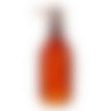 Bottiglia riutilizzabile in vetro ambrato con pompa