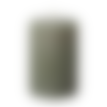 Candela a colonna rustica 7 x 10 cm verde nordico