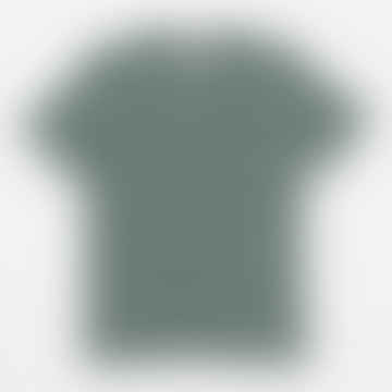 Chapman Garnfarbst gestreiftes T -Shirt in Grün