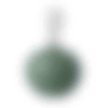 Lampada da tavolo a sfera in ceramica verde