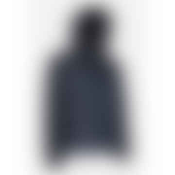 - Sapienza Short Mixed Media Puffer Jacket In Dress Blue M3628jtc175f1733