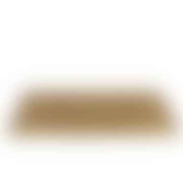 Alfombra de encaje marrón claro - 90 x 180 cm