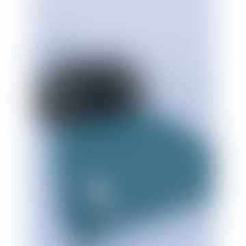 Bobbl Merino Beanie Mütze, grau, mit Bommel, Größe: Os, Farbe: Blau