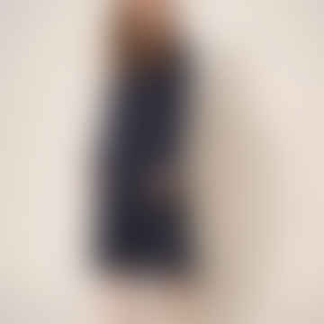 Aneth Eco Vero Shirred Robe - Impression noire