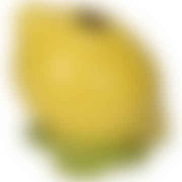 Jarrón de loza de limón