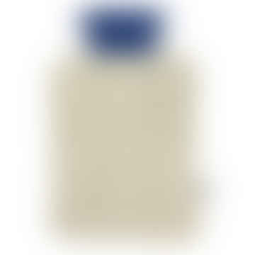 Kaschmir -Mischungskabel -Strick -Water Flaschenabdeckung - Haferflocken & Denimblau