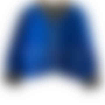 Jacket Reversable Vintage Kantha Cotton Cobalt Blue