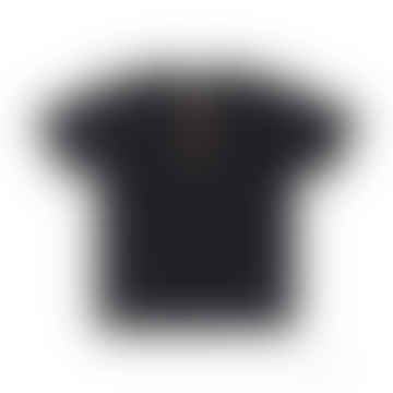 Camiseta Henley - Negro