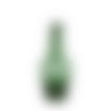 Vaso di bottiglia di vetro riciclato verde