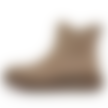 F-mode Suede Flatform Chelsea Boots - Minky Grey, 3