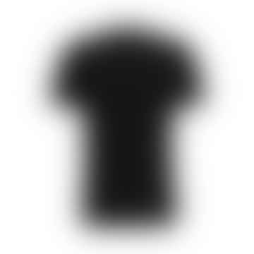 Thompson 04 Black Cotton Jersey T Shirt with Signature Stripe Cuff Detail 50501097 001