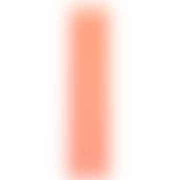 Paire de bougies coniques en spirale rouge fluo