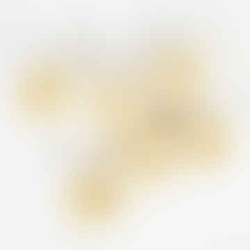Mini adorno navideño Kotte, color beige, paquete de 6