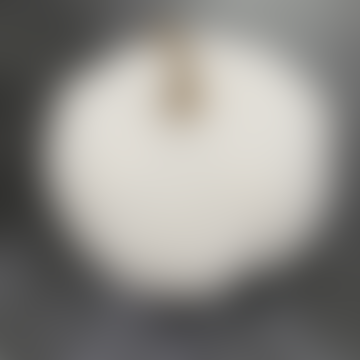 Gran calabaza decorativa texturizada Bouckin | MARFIL