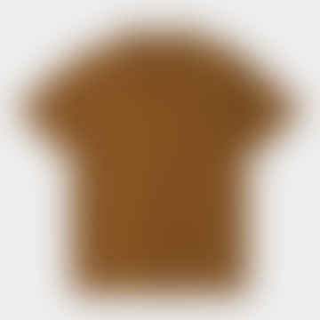 T-Shirt S/S Heart Patch Deep Brown