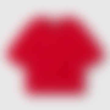 Shortsleeve -Pullover rot gestrickt