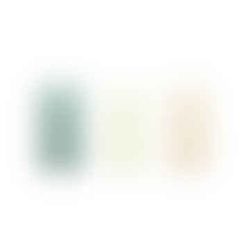 Conjunto de 6 velas espirales espirales de color verde / cítricos / beige beige