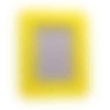 Cadre laqué festonné jaune -5x7
