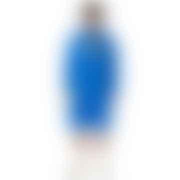 Dieselblaues Sweatshirt mit Kapuze und Logo vorne - s, blau