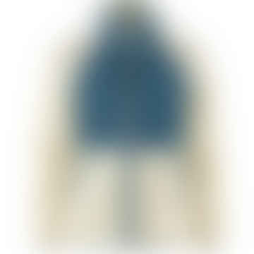 Vardag Pile Jacket - Chalk White/indigo Blue