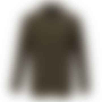 Overshirt-Jacke aus Wolle – Olivgrün