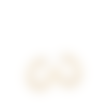Pendientes de aros placos medianos de Anthonia Halo en oro