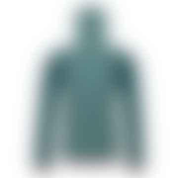 Camisa clásica de punto con capucha para mujer, color gris ártico