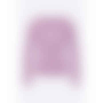Tammo Longsleeve In Light Lilac & Lilac Striped Organic Rib Jersey For Women