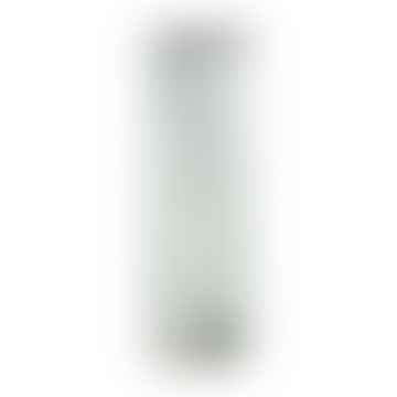 Glassvase AKADEMI, L 13,5 x W 8,5 x H 40,5 cm - black/white 