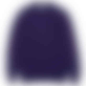 Suéter de lana de cuello de bruce tripulación púrpura