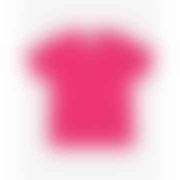 Camiseta de manga corta de color rosa orgánico