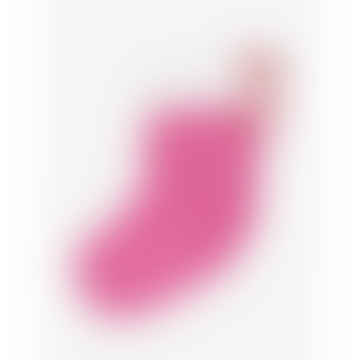 Bio Pink Snow Dot gedruckter Weihnachtsstrumpf gedruckt