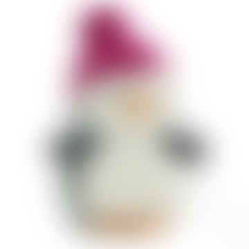 Wee Winter Penguin Fuchsia Hat