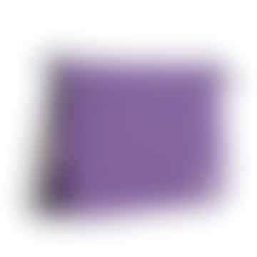 Roka London Cross Cross Body Shoulder Shoulder Carnaby XL reciclado lienzo sostenible reutilizado en Imperial Purple