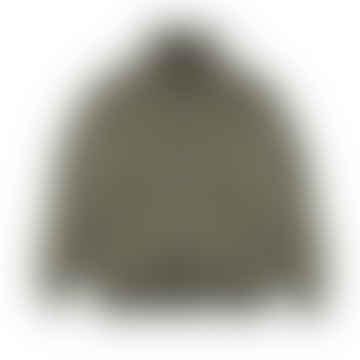 Chaqueta de diámetro de alta cuello reversible militar - Oliva oscura/crema