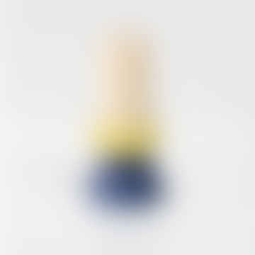 | Stapel Kerze groß a | Weiß/gelb/blau